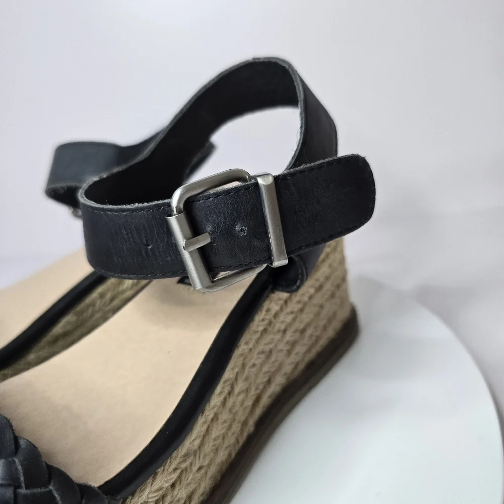 ⭐️40% Off⭐️ Steven by Steve Madden Sabble Black Espadrille Flatform Sandals